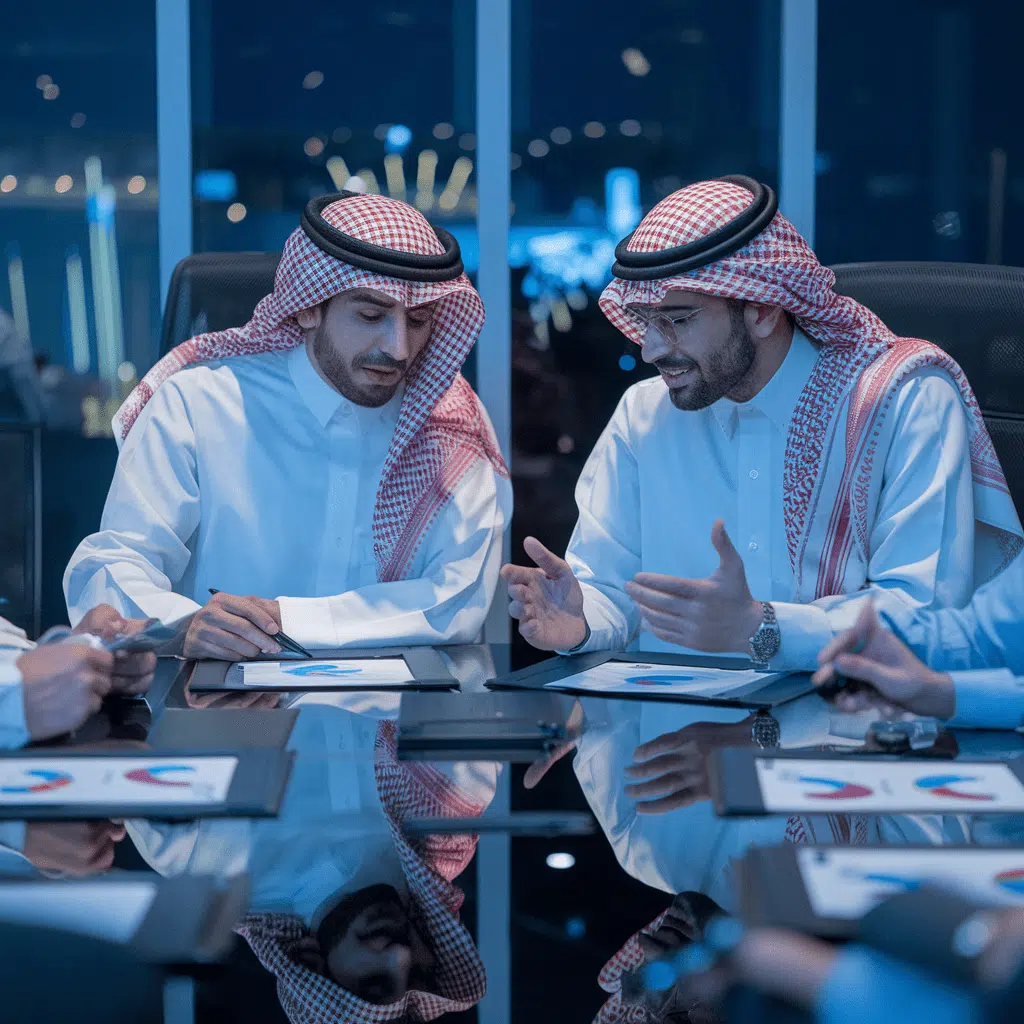 corporate-lawyers-discussing-in-Saudi-Arabia